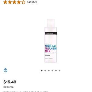 Neutrogena Micellar Cleansing Milk - 🥛 vitamin c set